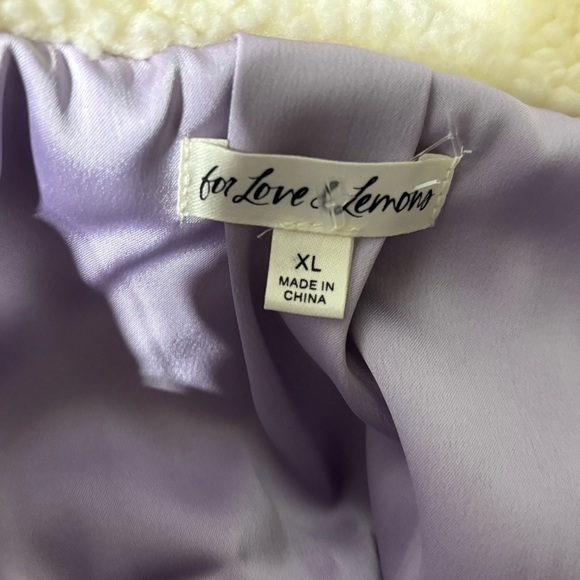 ❤️For Love and Lemons Lavender & Ivory Jacket-XL - Picture 6 of 6